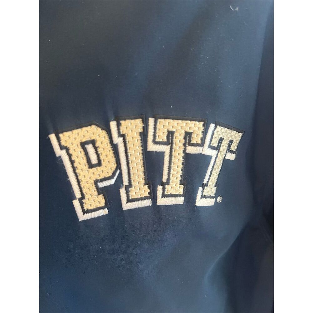 Pitt Nike Pittsburgh Panthers Blue Windbreaker warm Jacket M - Picture 2 of 10